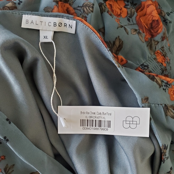 Baltic born rust and teal dress,  xl - Picture 7 of 15